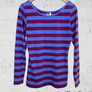 Matilda Jane Blue Purple Long Sleeve Character Counts Women’s Top Medium